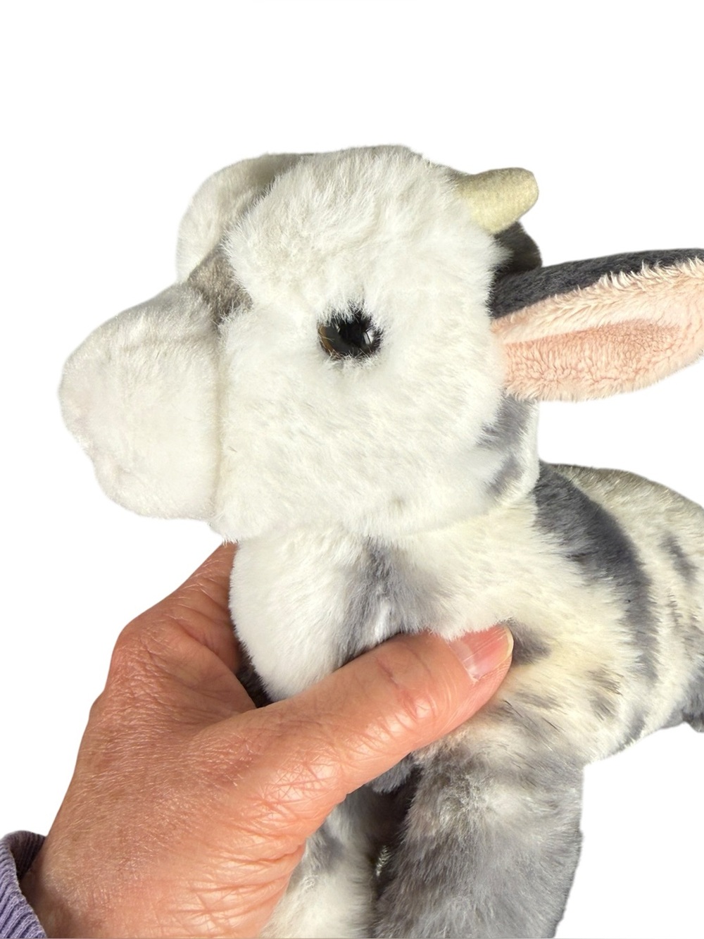 Douglas Cuddle Toy Poppy The Floppy Goat 8 Inches Soft Stuffie - Picture 9 of 12